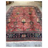 Handwoven Rug, 105' x 144' Floral Pattern