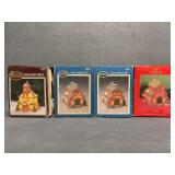 Porcelain Schoolhouse Figurines Set of 4