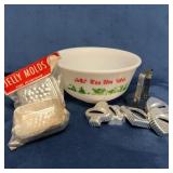 Anchor Hocking Egg Nog Bowl and Friends