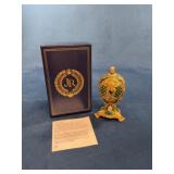 2002 Franklin Mint Jeweled Phoenix Egg