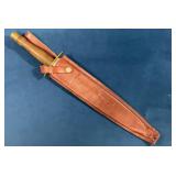 Pakistan Bowie Knife with Leather Sheath