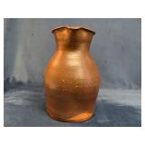 Handmade Brown Glazed Ceramic Pitcher