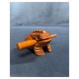 Wooden Frog Guiro Musical Instrument