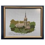 Framed Cross-Stitch of Holy Trinity Chapel, 8