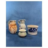 4 Pottery Pieces including Williamsbug