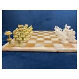 Onyx Marble Chess Set with Board and Pieces