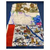 Three Cotton and Silk Scarves Assortment
