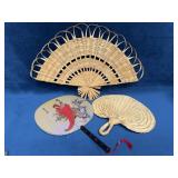Three Light Decorative Fans Assortment