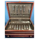 Silverplate Flatware Set in Chest