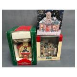 Porcelain Lighted Schoolhouse Lot (3)