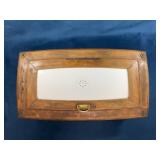 Wood and Porcelain Bread Box