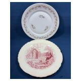 Two Decorative Porcelain Plates: Bavaria & 'E