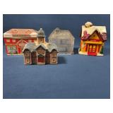 4 Decorative Schoolhouse Collectibles