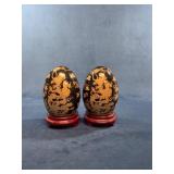 Handcrafted Black and Gold Dragon Egg