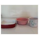 Three-Piece Ceramic Kitchenware Collection