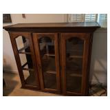 Wood Display Cabinet With Glass Doors, 52'