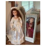 Victorian Porcelain Dolls, Bride and Boxed 16