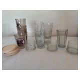Drinkware Lot With Lids, 21 Pieces