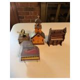 4 Musical Trinket Boxes