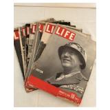 Seven Vintage Life Magazines Collection