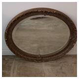Carolina Mirror Co. Oval Framed Mirror 33'x27