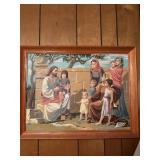 Framed Religious Paint by Numbers Art