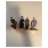 Four Historical Figure Figurines
