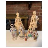 Porcelain Figurines Group of Seven
