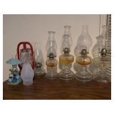 Seven Oil Lamps, Assorted Types