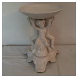 White Ceramic Centerpiece With Cherubs