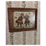 Smaller Framed Decorative Angel Print