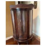 Wooden Glass Curio Display Cabinet, 21'H