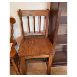 Wooden Chair, 32' High, 17.5' x 15.5' Seat