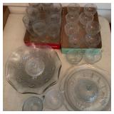 Iris and Herringbone Glassware Set