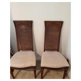 Cane-Back Wood Chairs, 20'W