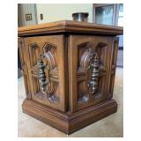 Hexagonal Wood Cabinet, 27' x 20'