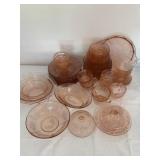 Pink Depression Glassware