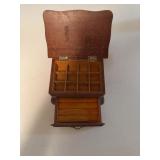 Wooden Jewelry Box with Velvet Lining