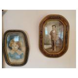 Framed Hand-Colored Portraits