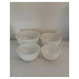 Fire-King Milk Glass Mixing Bowl Set