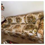 Vintage Floral Upholstered Couch