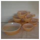 Anchor Hocking Fire-King Peach Lustre Set