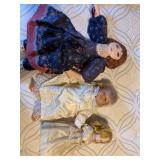 Cloth and Porcelain Dolls (3)
