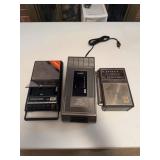 GE Cassette Recorder, Radio, Stewart VHS Rew