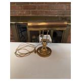 Brass Electric Banker's Desk Lamp