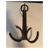 Rustic Horseshoe and File Rack