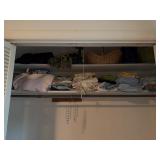 Closet Storage Items and Linens Lot
