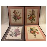 Four Framed 16' x 20' Floral Prints