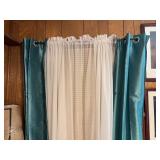 Two Kitchen Curtain Sets With Rods