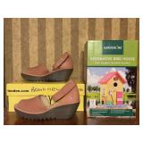 FLY London Rose Wedge Sandals Size 39